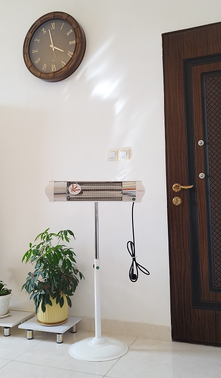 bokh-istade_sefid01 بخاری برقی تک لامپ 1200 وات یوروسان